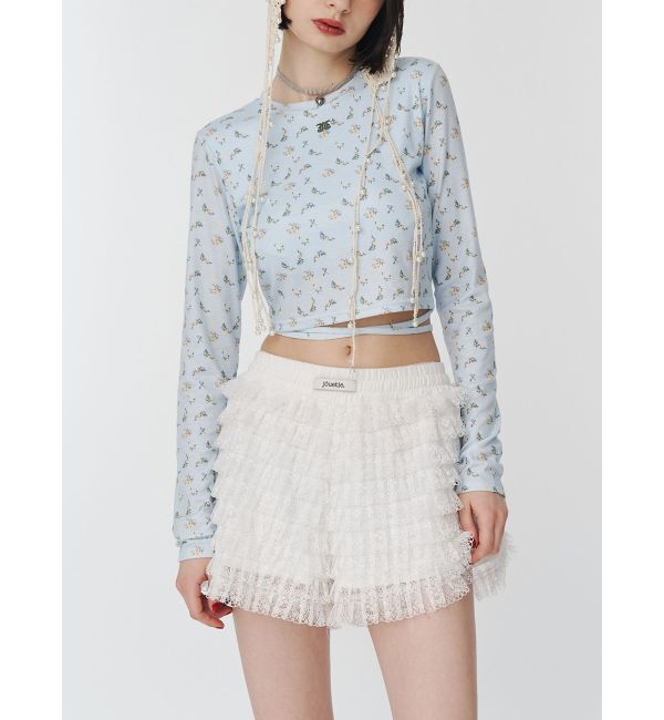 jouetie「バックオープンロゴトップス」|Tシャツ・カットソー|