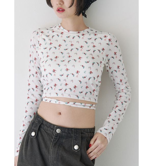 jouetie「バックオープンロゴトップス」|Tシャツ・カットソー|