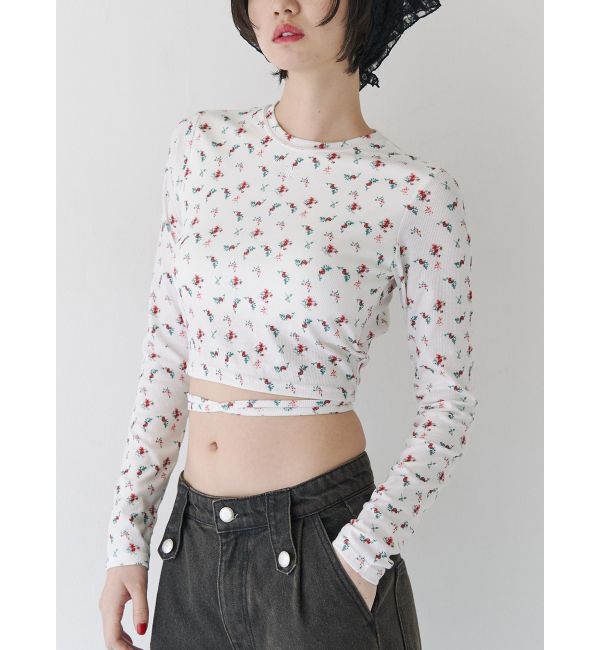 jouetie「バックオープンロゴトップス」|Tシャツ・カットソー|