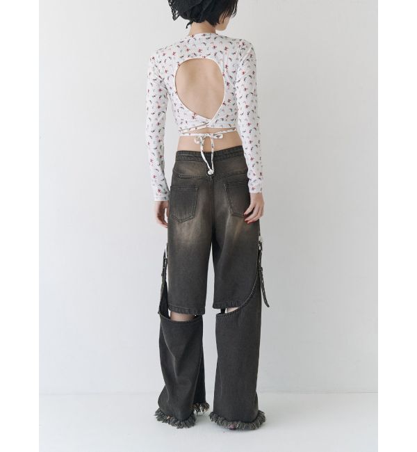 jouetie「バックオープンロゴトップス」|Tシャツ・カットソー|