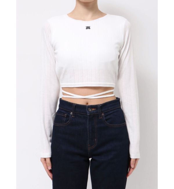 jouetie「バックオープンロゴトップス」|Tシャツ・カットソー|