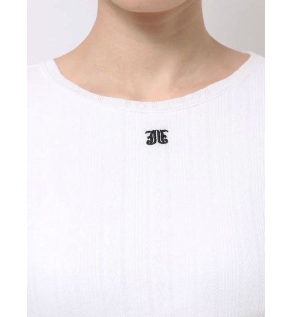 jouetie「バックオープンロゴトップス」|Tシャツ・カットソー|