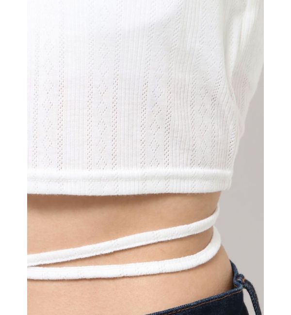 jouetie「バックオープンロゴトップス」|Tシャツ・カットソー|