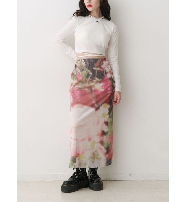 jouetie「バックオープンロゴトップス」|Tシャツ・カットソー|