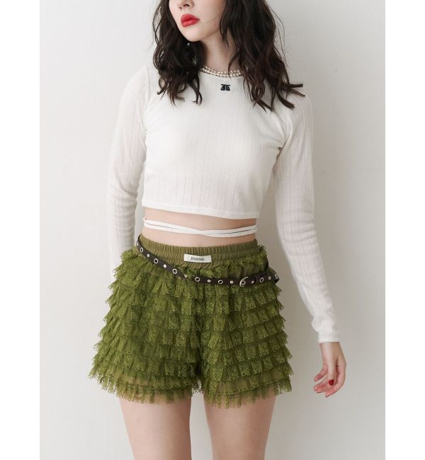 jouetie「バックオープンロゴトップス」|Tシャツ・カットソー|