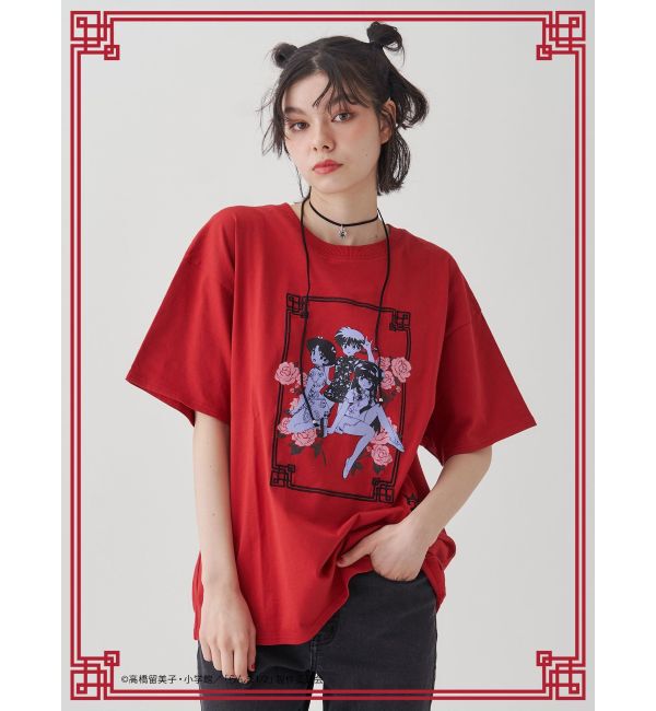 jouetie「【TVアニメ『らんま1/2』jouetie】チャイナグラフィックTシャツ」|Tシャツ・カットソー|レッド