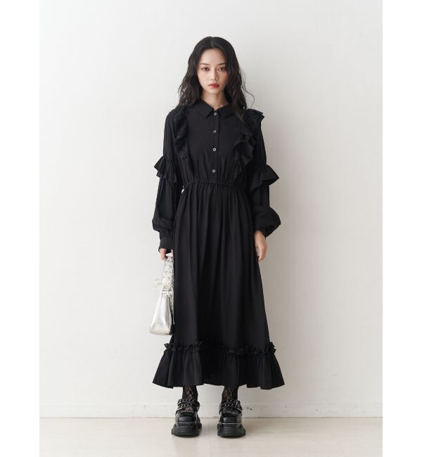 jouetie「ラッフルフリルロングワンピース」|ワンピース|