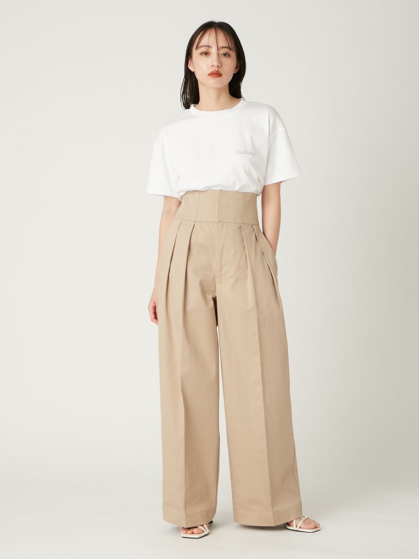 FRAY I.D「【FRAY I.D｜Dickies】エンブロイダリーロゴTシャツ」|Tシャツ・カットソー|