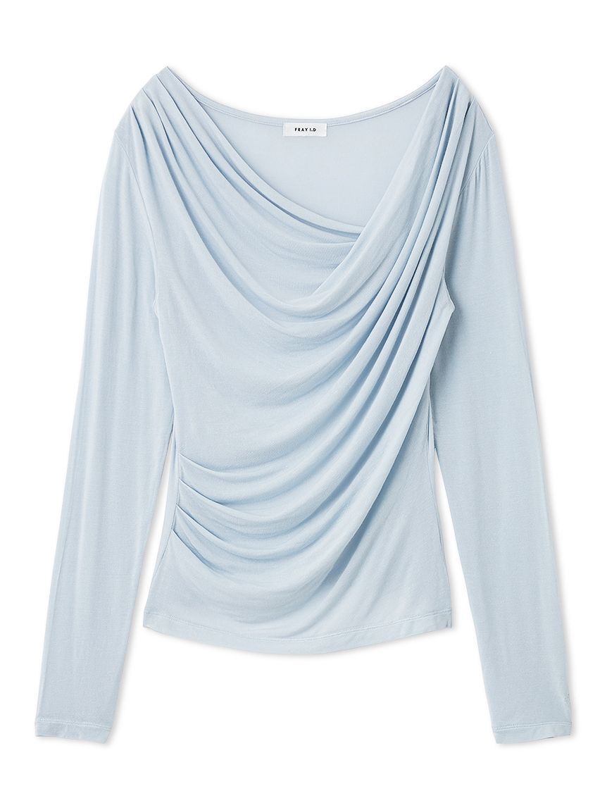 FRAY I.D「2wayデコルテタックドレープトップス」|Tシャツ・カットソー|LBLU
