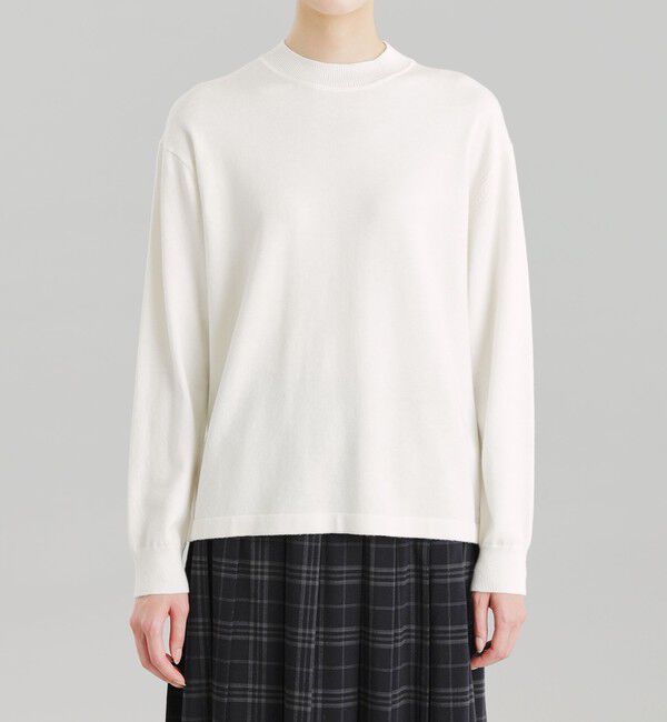 MACKINTOSH PHILOSOPHY「GREY LABEL ウールコットンモックネックニット」|ニット・セーター|