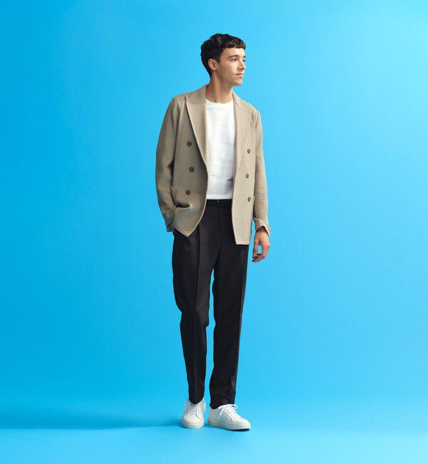 MACKINTOSH PHILOSOPHY「1タックドローコードパンツ ドライストレッチオックス」|スラックス|