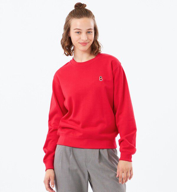 MACKINTOSH PHILOSOPHY「【WEB&一部店舗限定】バッキンガムベア クルーネックワンポイントスウェット」|Tシャツ・カットソー|レッド