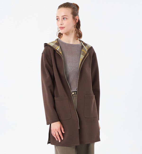 MACKINTOSH PHILOSOPHY「ハウスチェックダンボールコーディガン」|ブルゾン・スタジャン|キャメル