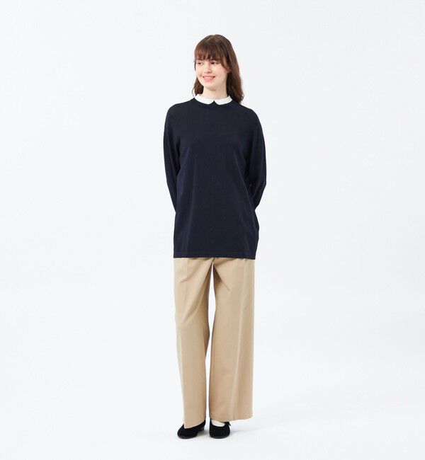 MACKINTOSH PHILOSOPHY「【25年秋冬モデル】Cleric Collar Knit ワイドフィット」|ニット・セーター|