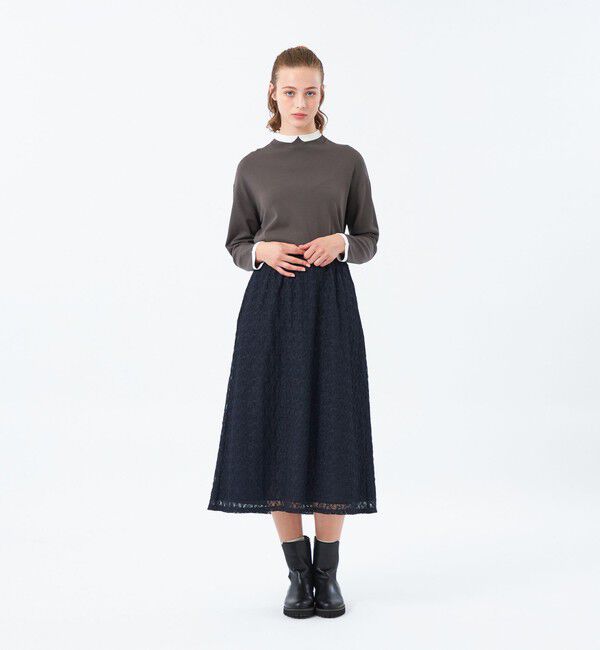 MACKINTOSH PHILOSOPHY「【25年秋冬モデル】Cleric Collar Knit ワイドフィット」|ニット・セーター|