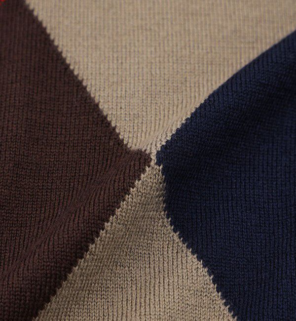 MACKINTOSH PHILOSOPHY「ビッグアーガイル クルーネックプルオーバーニット」|ニット・セーター|