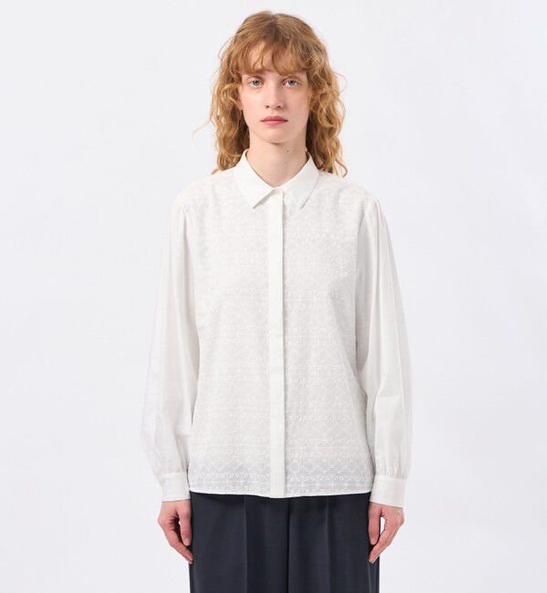 MACKINTOSH PHILOSOPHY「エンブロイダリーレースシャツ」|シャツ・ブラウス|