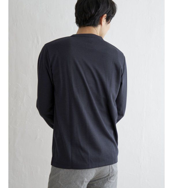 ikka「ポンチブロックスロンT」|Tシャツ・カットソー|