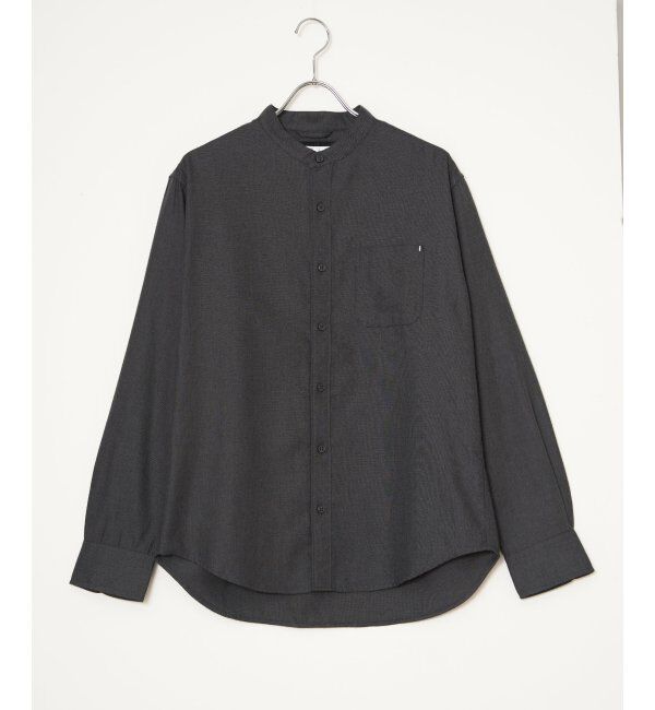 ikka「イージーケアフランネルバンドカラー」|シャツ・ブラウス|