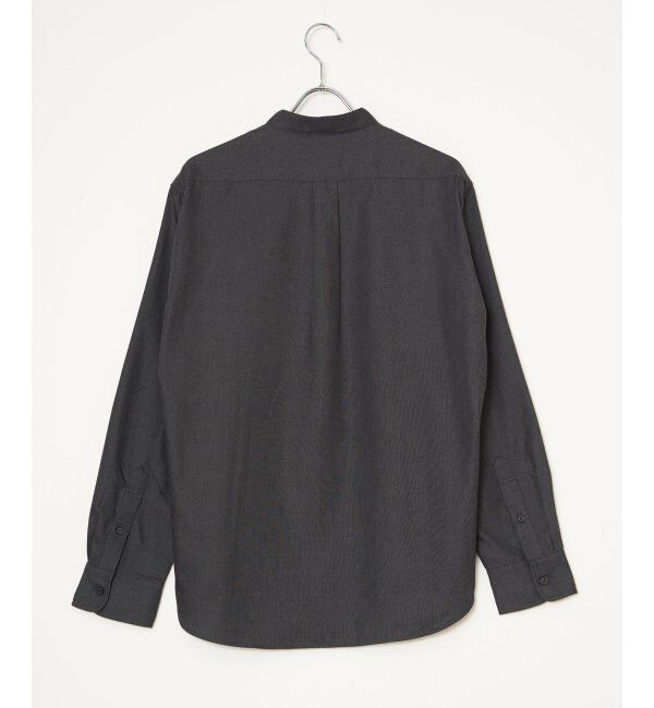 ikka「イージーケアフランネルバンドカラー」|シャツ・ブラウス|