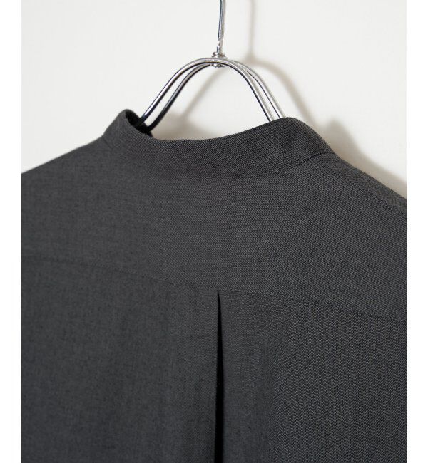 ikka「イージーケアフランネルバンドカラー」|シャツ・ブラウス|