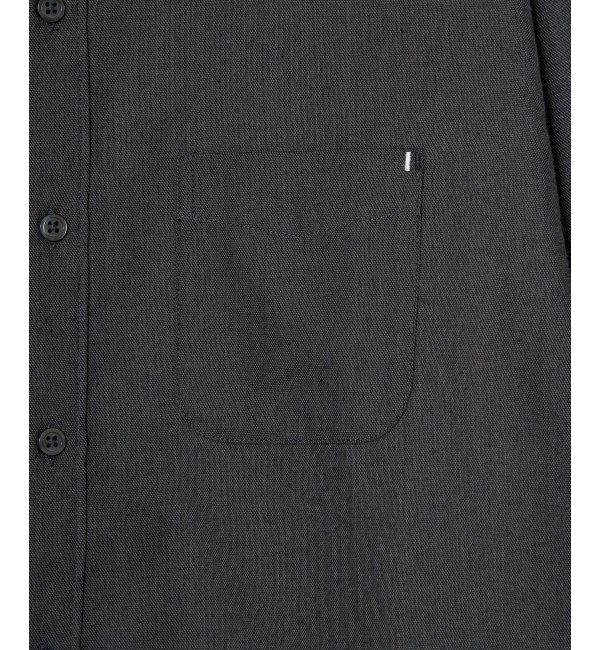 ikka「イージーケアフランネルバンドカラー」|シャツ・ブラウス|