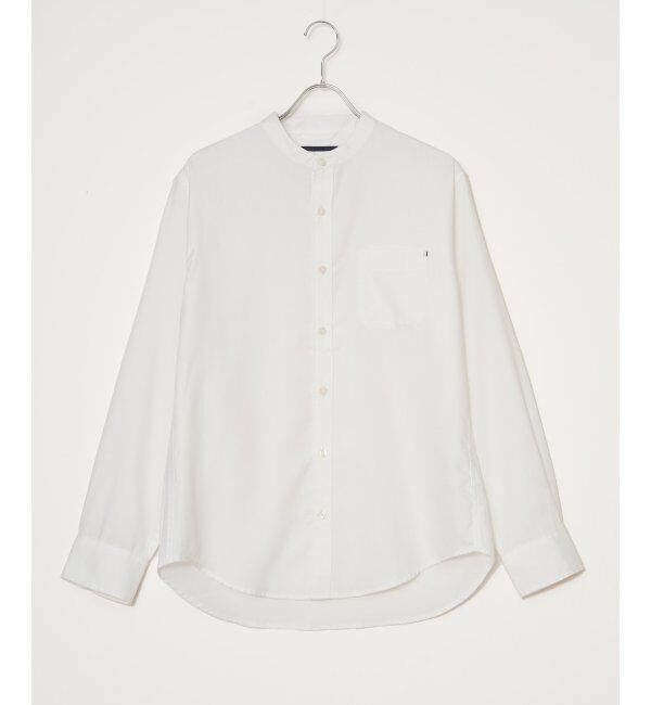 ikka「イージーケアフランネルバンドカラー」|シャツ・ブラウス|