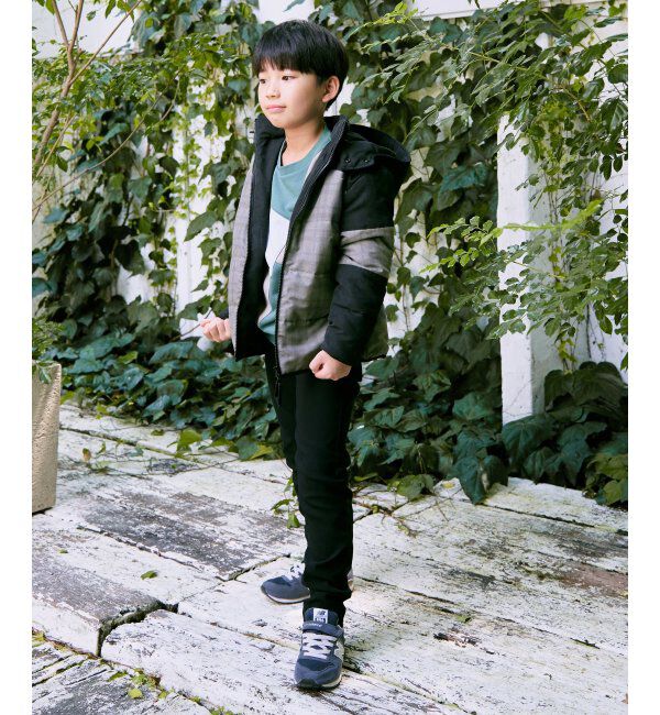 ikka kids「フード脱着チェック切り替えブルゾン（110~160cm）」|その他|