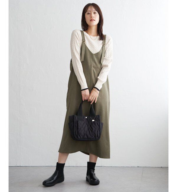 ikka「前後2WAYバックル付きジャンパースカート」|ワンピース|