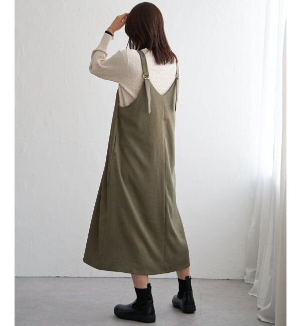 ikka「前後2WAYバックル付きジャンパースカート」|ワンピース|