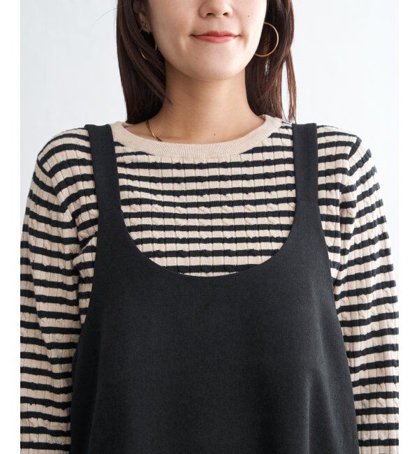 ikka「前後2WAYバックル付きジャンパースカート」|ワンピース|