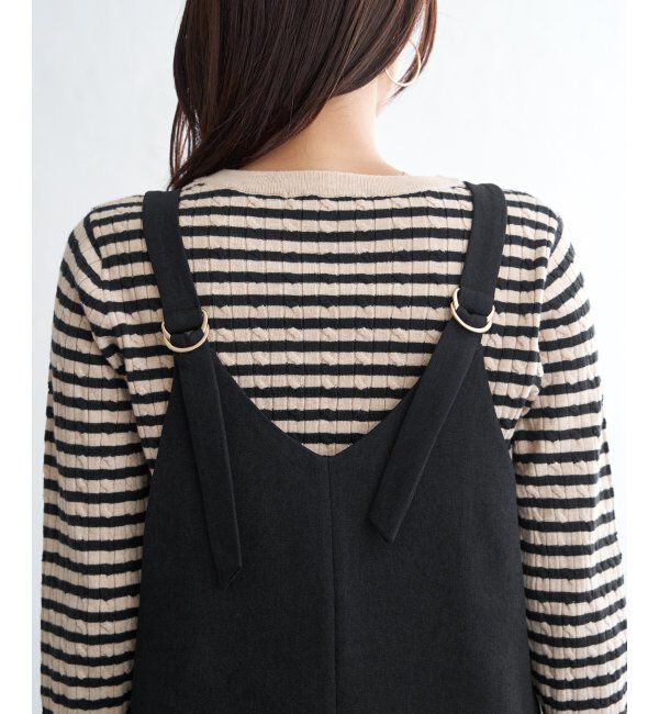 ikka「前後2WAYバックル付きジャンパースカート」|ワンピース|