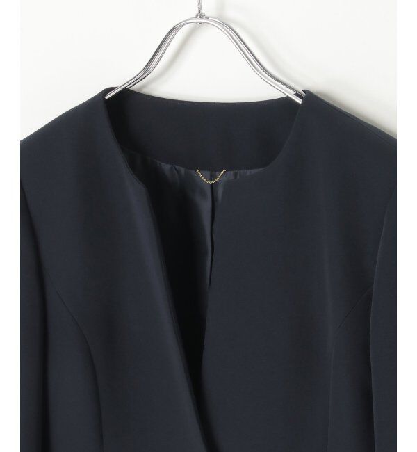 IKKA LOUNGE「【洗濯機で洗える／セットアップ対応】ウォッシャブルキーネックジャケット」|その他|