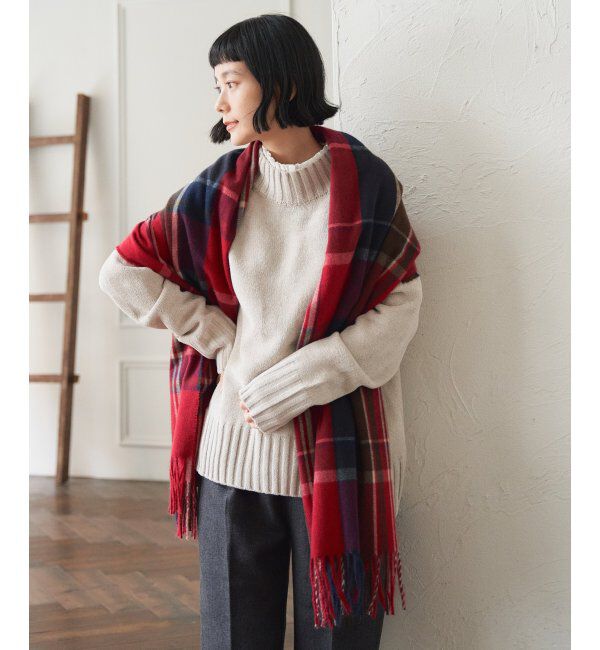 Lbc with Life「チェックストール 22AW-1」|マフラー|