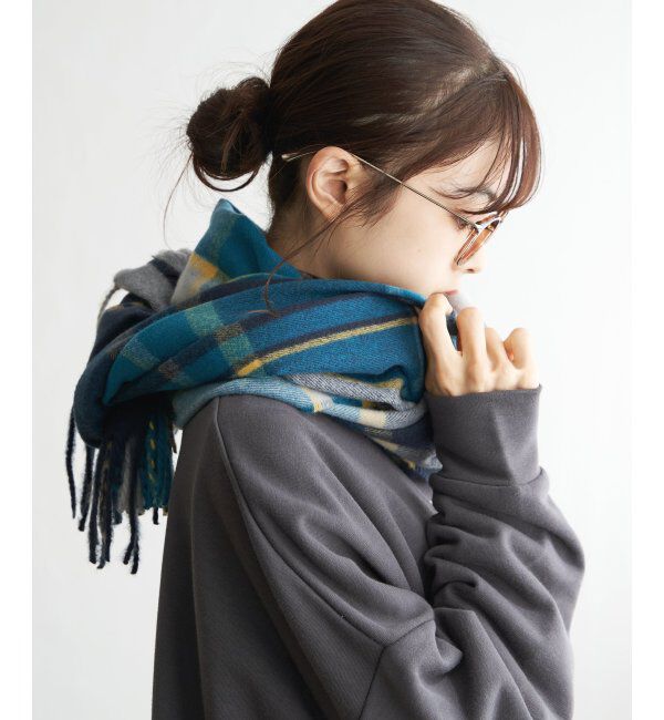 Lbc with Life「チェックストール 22AW-1」|マフラー|