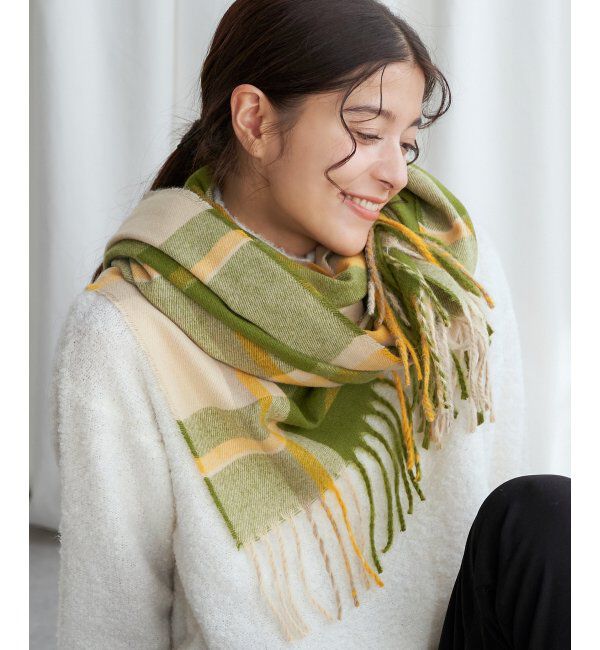 Lbc with Life「チェックストール 22AW-1」|マフラー|