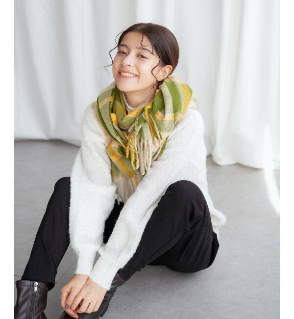 Lbc with Life「チェックストール 22AW-1」|マフラー|