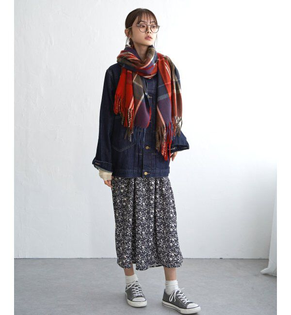 Lbc with Life「チェックストール 22AW-1」|マフラー|