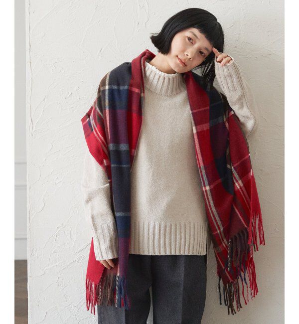 Lbc with Life「チェックストール 22AW-1」|マフラー|