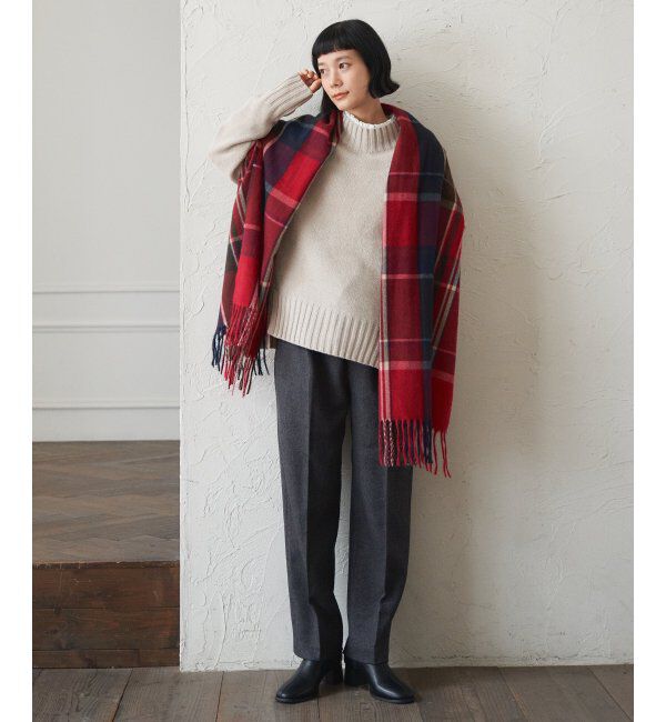 Lbc with Life「チェックストール 22AW-1」|マフラー|