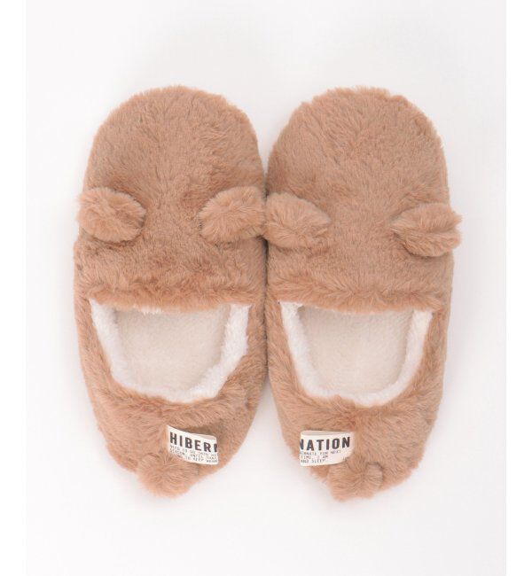 Lbc with Life「HIBARNATION クマルームシューズ」|ルームシューズ|