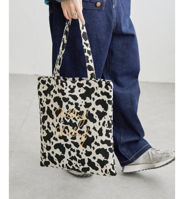 Lbc with Life「ジャガードA4トートバッグ」|その他|ブラック