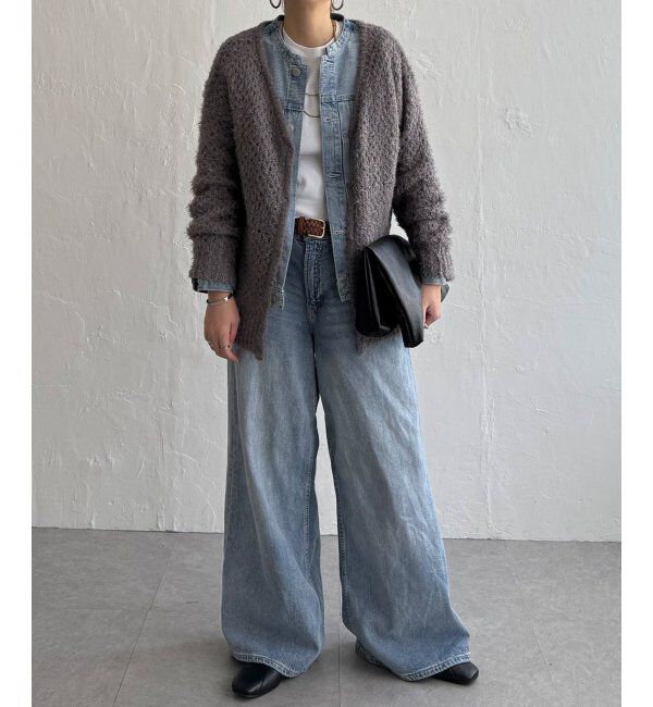 Lbc with Life「フェザーメッシュカーディガン」|カーディガン|