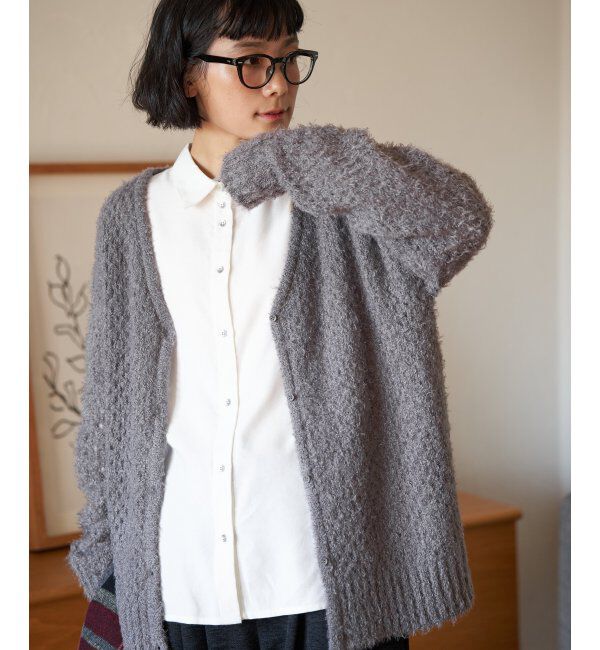 Lbc with Life「フェザーメッシュカーディガン」|カーディガン|