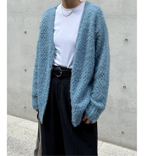 Lbc with Life「フェザーメッシュカーディガン」|カーディガン|