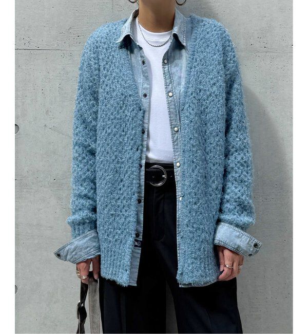 Lbc with Life「フェザーメッシュカーディガン」|カーディガン|