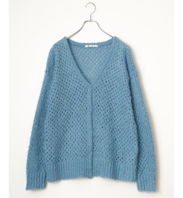 Lbc with Life「フェザーメッシュカーディガン」|カーディガン|