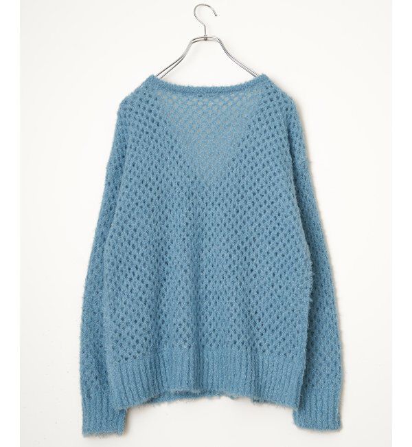 Lbc with Life「フェザーメッシュカーディガン」|カーディガン|