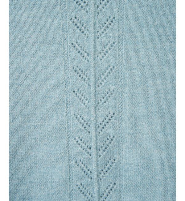 Lbc with Life「透かしラインバックスリットニット」|カーディガン|