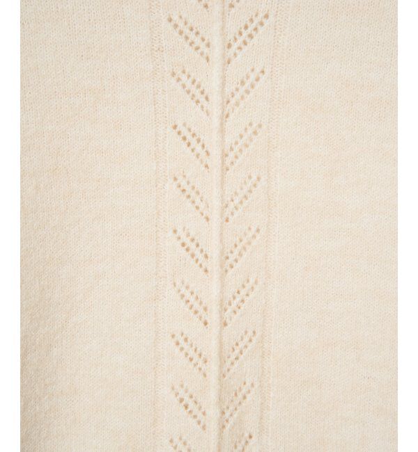 Lbc with Life「透かしラインバックスリットニット」|カーディガン|